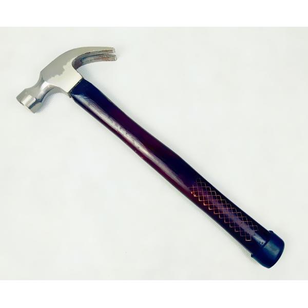 8OZ Size Forged Carbon Steel Materials Claw Hammer With Color Painted Wooden Handle (C0407)