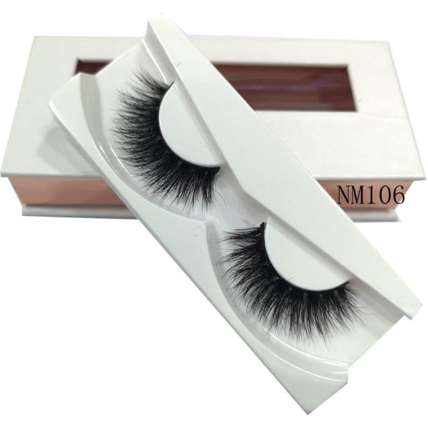 Full Strips Mink 3d Hair Lashes Thick Cross Long Lashes Wispy Fluffy Eye Makeup Tools NM106