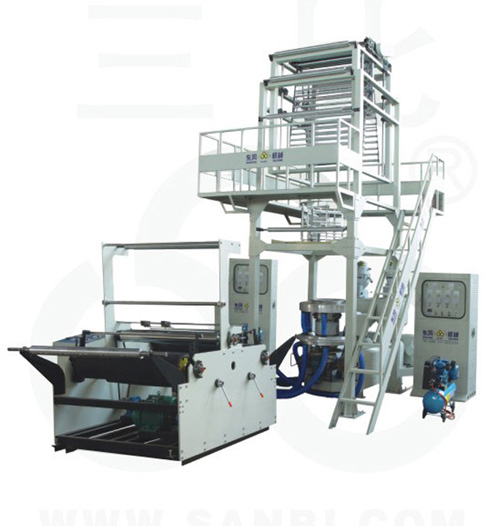 Screw Diameter 30mm Double layer Rotary Die Blown Film Extrusion Machine