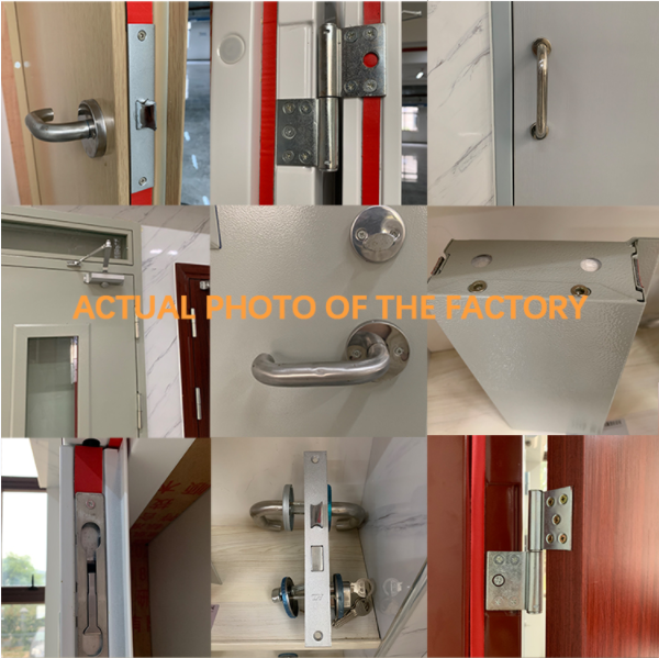 Modern Single Steel Security Entry Doors Fire Proof Rated Exit Door UL 90mins Sound Proof Fire Door Flush