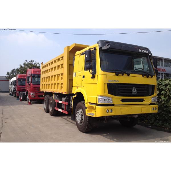 Euro II 20M3 Heavy Duty Dump Truck 6x4 10 Tire Sinotruk Howo7 Yellow Color