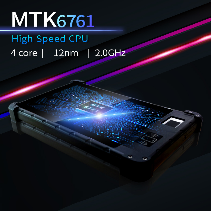 Ядр 2.0GHZ квадрацикла ПК MTK6761 планшета отпечатка пальцев андроида LTE4G NFC RFID изрезанное