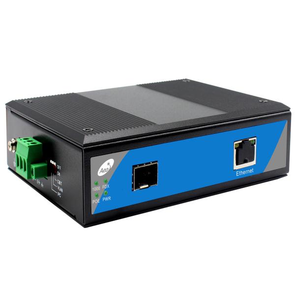 конвертер средств массовой информации локальных сетей 40Gbps, оптическое волокно SFP к конвертеру средств массовой информации POE RJ45