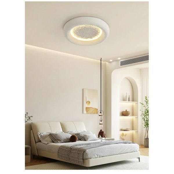 kids room decorative lighting fixture cream breeze Minimalist Wabi Sabi moon ceiling light(WH-MA-302)