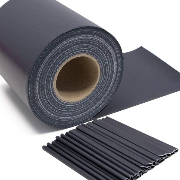 19cm Vinil vedação fita vedação de jardim plástico fixação clip PVC tela de tira