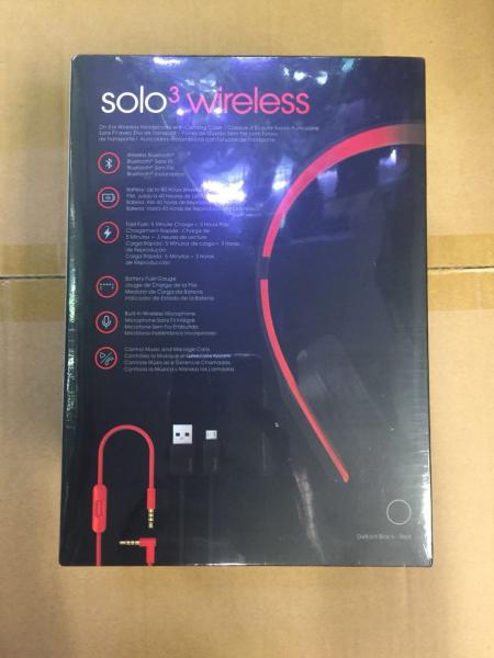 Beats Solo 3 Wireless On Ear Headphones Decade Collection Defiant Black/Red