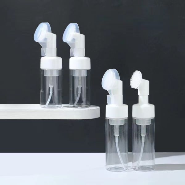 42mm 43mm Plastic Foam Dispenser Pump with Clip Silicone Brush Leak-proof