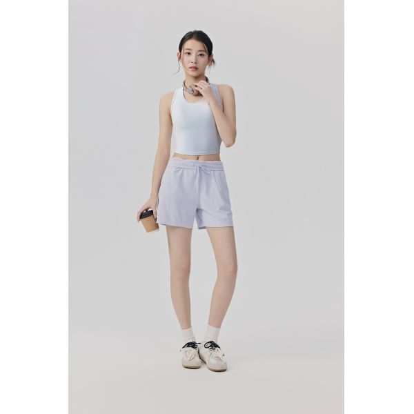 Light Blue Racerback Sports Bra with Breathable Fabric for Workout and Fitness Support
