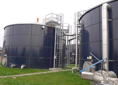 Resistência do ácido e do alcaloide do tanque de armazenamento do biogás da eletroforese, fermentação anaeróbica do tanque de armazenamento do metano