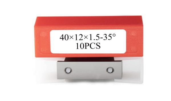 40x12x1.5-35° Ferramentas de carvão para carvão Carbide Planer Knives TCT Woodworking Planer 10PCS
