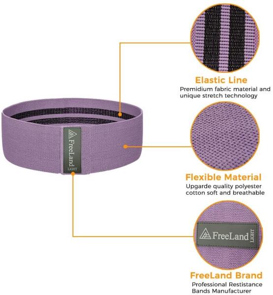 Hip Band Resistance Set Custom Logo Hip Circle Resistance Bands for Booty Glutes Hip Circle Bands