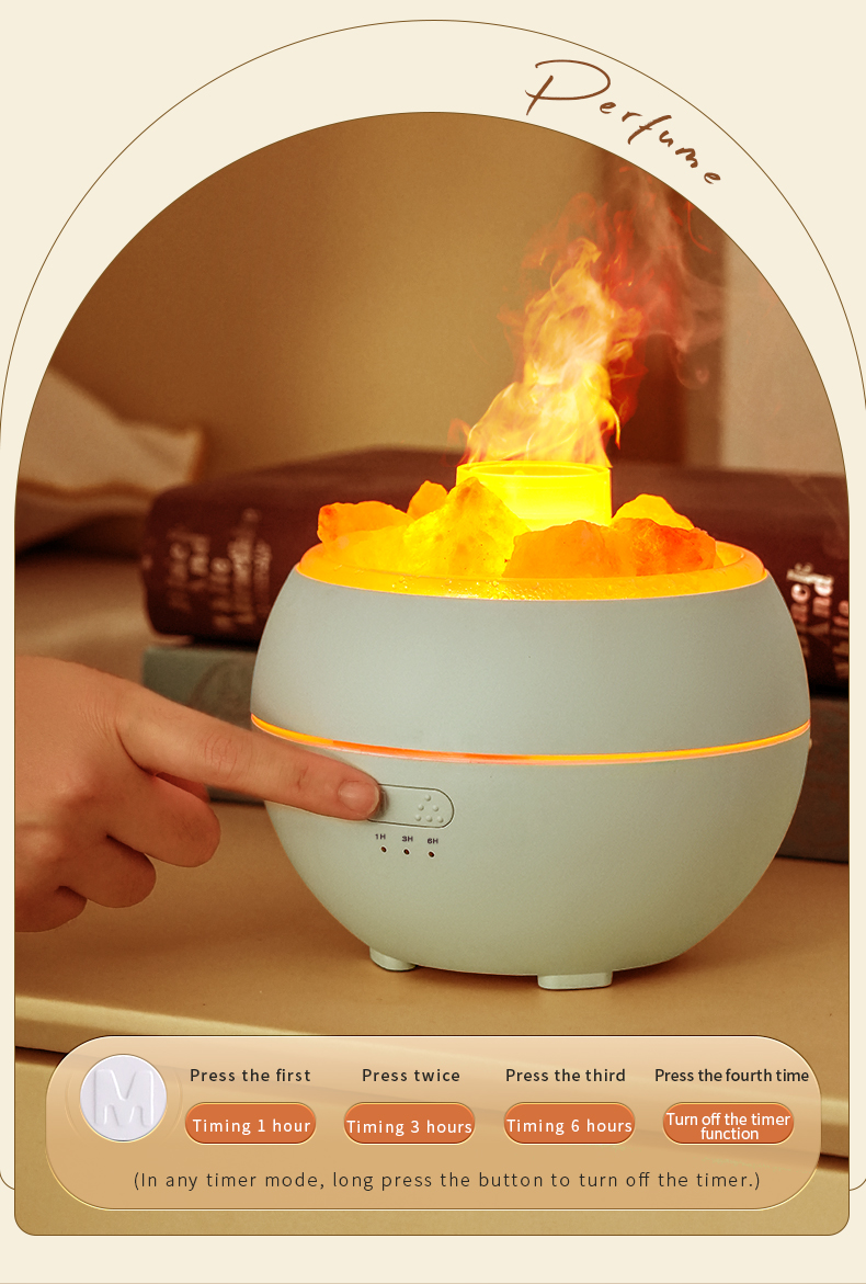 Aromatherapy Usb Oil Humidifier Fragrance Portable Ultrasonic Home Essential Room Flame Fire Aroma Diffuser