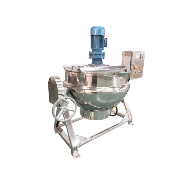 Vacuum Stainless Steel Agitator Mixer Jacketed Pot Corn Sirup Syrup Mix Kettle