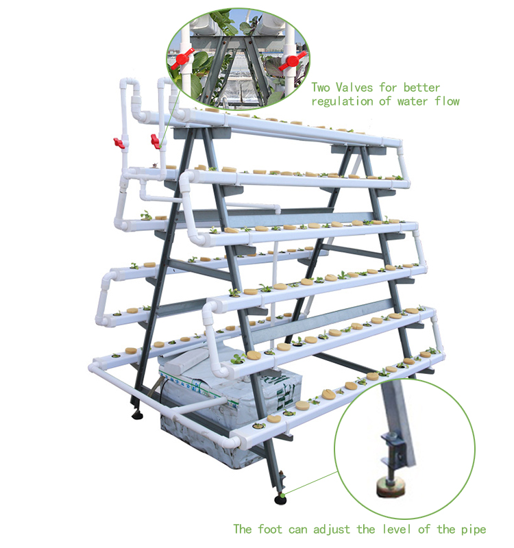 Подгонянная система крытой вертикали Soilless Hydroponic для огурца