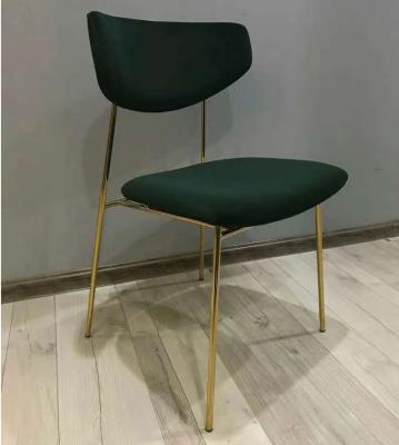 Leisure Modern Golden Stainless Steel Dining Chair Sofa chair for Living Room
