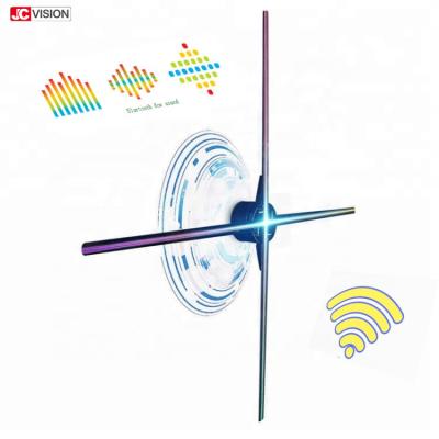 Spinning Micro 3D Hologram LED Fan , WIFI  3D Hologram Projection 65cm