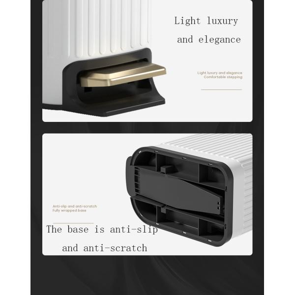 Bedroom Kitchen Trash Bin Household Pedal Type Narrow Slit square Stainless Steel Garbage Container Bin Dustbin