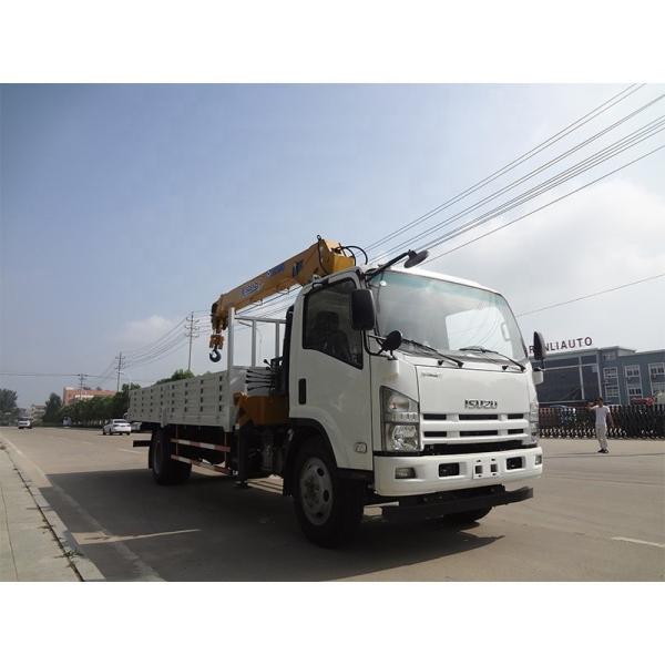 ISUZU 4x2 3.2 Tons Truck Mounted Mobile Crane Euro 3 crane lift truck