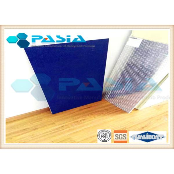 Diamond Pattern Treadplate Aluminum Honeycomb Panels Edge Folded For Lifter Flooring