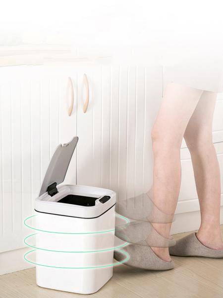 12Ltr Custom Trash Can Automatic Charging Intelligent Induction Garbage Can