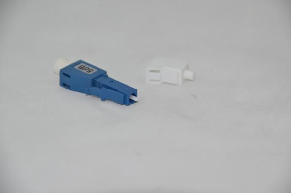 LC UPC Fixed Fiber Optic Attenuator Precision Ceramic Ferrule Plastic Material
