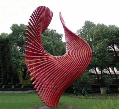 ODM Stainless Steel Spray Painted art Sculpture Outdoor Furnishings