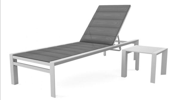 Outdoor Sun Lounger Patio Pool Chair Aluminum Material Poolside Furniture Beach Lounger chair
