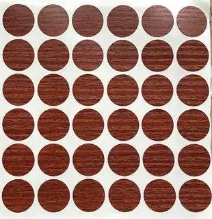 Self-adhesive Waterproof PVC Screw Covers with Customizable Colors for Furniture Repair