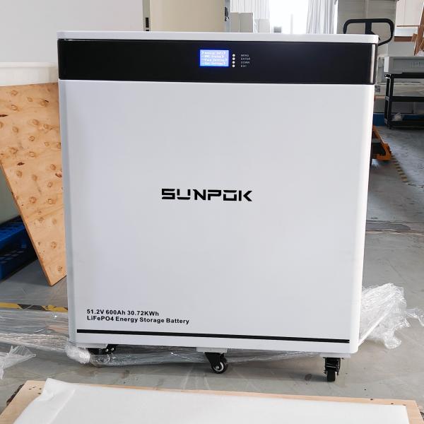 5 ans de garantie Système de stockage d'énergie pour la maison LiFePO4 Batterie au lithium 51.2V 48V 600AH 628Ah 30KWH