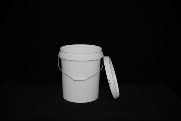 Logo personnalisé en blanc rond de qualité alimentaire de stockage alimentaire Bucket lave-vaisselle