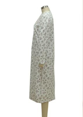 Spring Design Ladies Night Dresses Sleepwear Cotton Jersey Nightgowns Inside Brushed
