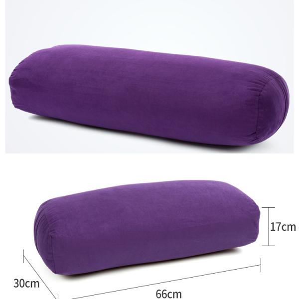 Yoga Bolster, Premium Velvet Bolster Pillow (26