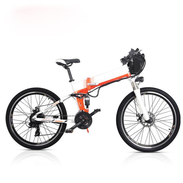 Full Suspension Mountain Style Electric Bike with Double Battery and 120KM Long Range