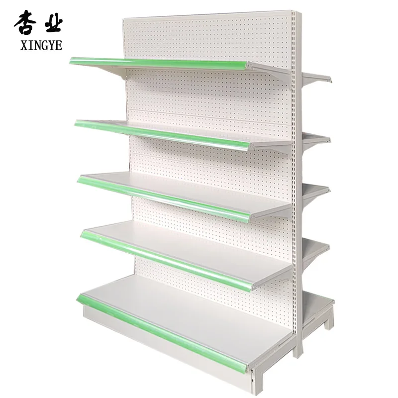 Fabrica Estantes de góndola de color acuático de góndola estantes de supermercado