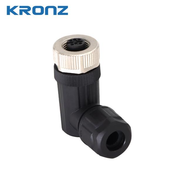 M12 Female Connector Screw Termination ABS Contact Carrier IP67