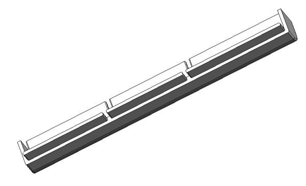 Aluminum Alloy Surface Mounted LED Profile For Double Layers Curtain Lighting 150*100mm