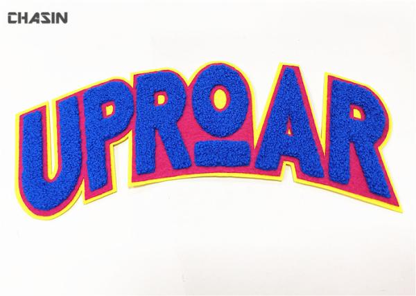 Custom 12 Width Chenille Embroidery Patches Personalized Letter For T - Shirt