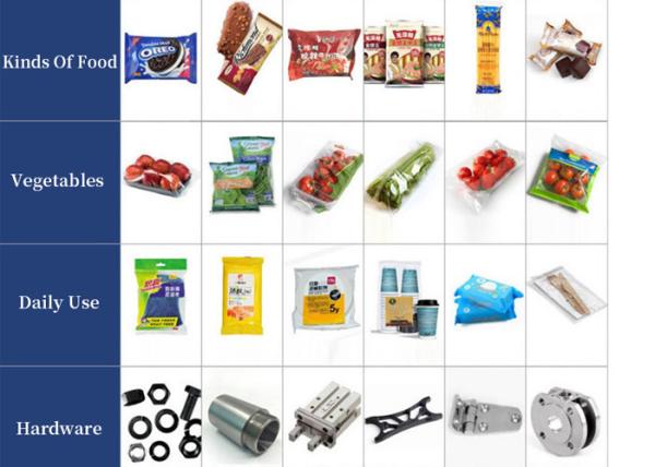 Food Biscuit Vegetables Horizontal Packaging Machine For Fastfood Noodles Fruit