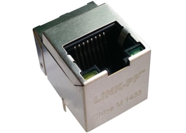 1-1840472-4 Gigabit Vertical RJ45 Socket 1X1 Modular Jack,Top Entry Shielded w/LED
