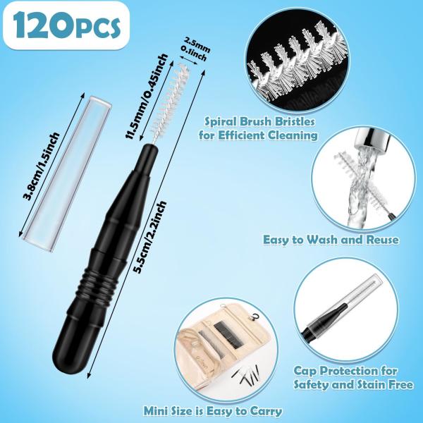 OEM Logo 120 Pieces Braces Flossers Soft Bristles 360 Degree Bendable Oral Care