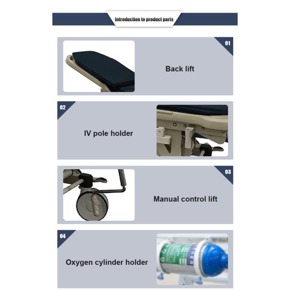 MN-SD006   China Factory Emergency ABS Patient Transport Manual Stretcher