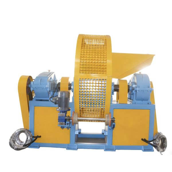 Dual-Shaft Shearing Tire Recycling Machine with Variable Frequency Control and CE ISO SGS Certification