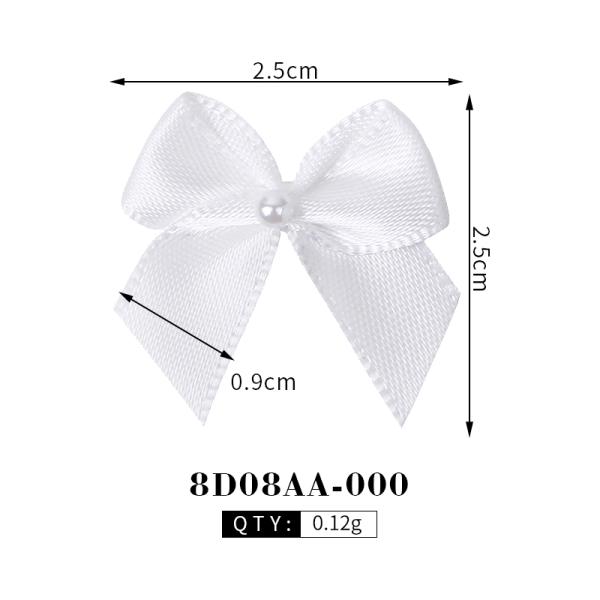 Custom Logo Printed Adjustable Satin Ribbon Bow for Gift Packing MSD 196 Solid Colors
