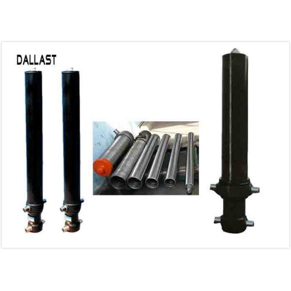 Cilindro hidráulico del remolque de la descarga de la etapa de Muiti, ariete hydráulico de efecto simple para el camión de mina