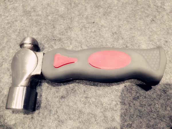 Drop forged steel Mini Ball Hammer(MB-A) with TPR handle and Polishing surface, durable and good price tools