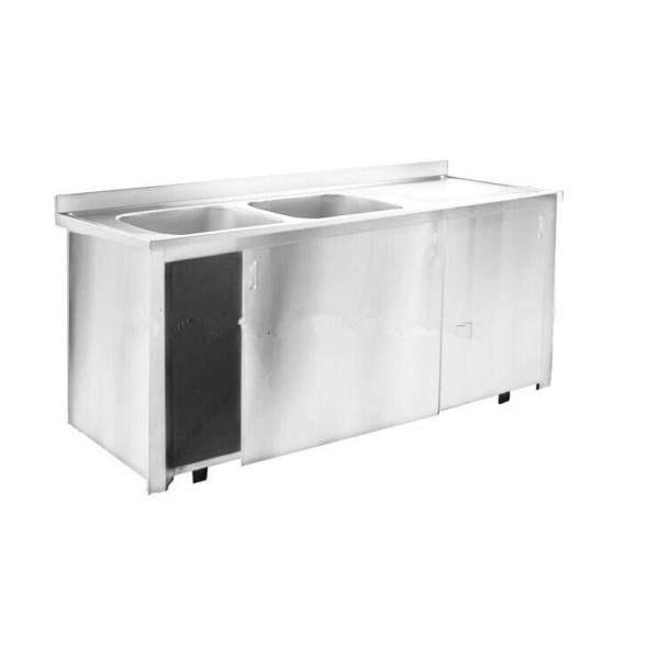 Раковины нержавеющей стали Freestanding гостиницы коммерчески с двойным Drainboard