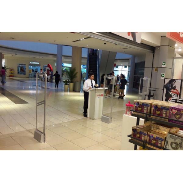 White Arcylic EAS Anti Theft System Boutique Stores DSP System 159*43*25cm