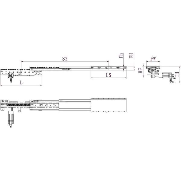 800 X 1000MM Lightweight Pallet Telescopic Fork Double Deep Mini Skid Pallet Forks