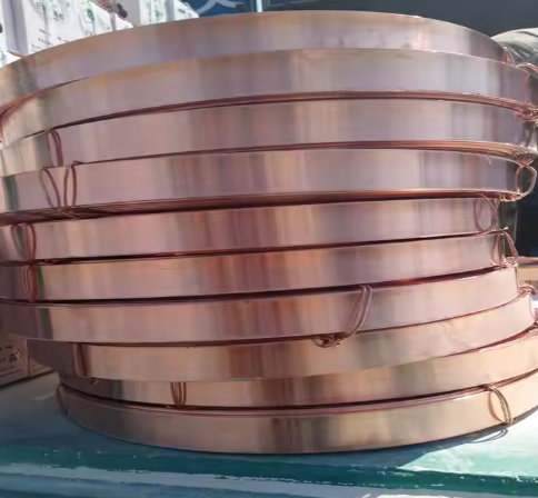 High Conductivity Flat Copper Strip 25mm X 3mm Bare Pure Copper Ground Tape