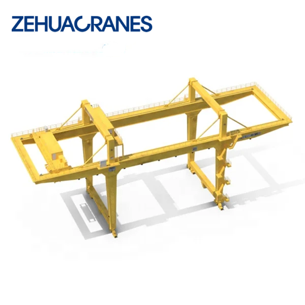 High Efficiency Port Container Gantry Crane Rail Mounted Type Customizable